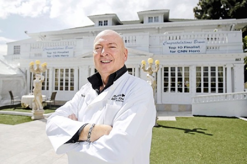 Bruno Serato chef e imprenditore filantropo proprietario del Anaheim White House Restaurant