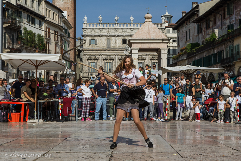 momento di gioco del Tocatì, Festival Internazionale dei Giochi in Strada a Verona